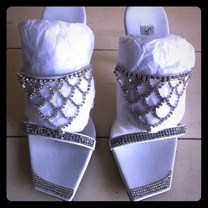 Santini Mavardi Custom Jeweled Square Toe Shoes